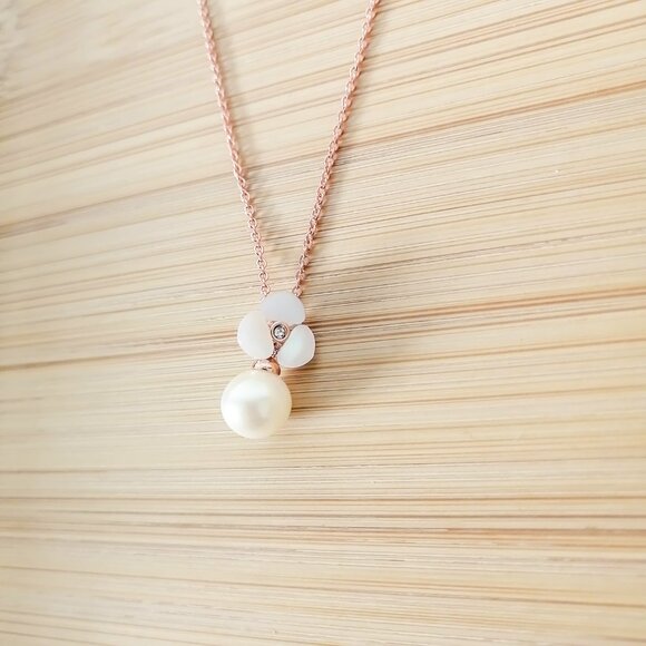 kate spade Rose Gold and Pearl Necklace - Picture 4 of 4